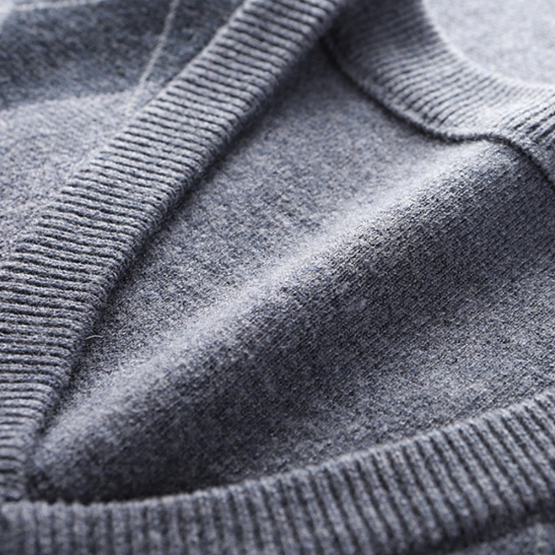 Gentlemen's Spencer with Stylish Argyle Pattern - Felix-Dark grey-S-State of Style