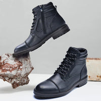 Genuine Leather High-Cut Boots Valentin – Business & Casual Style-Brown-6.5-State of Style