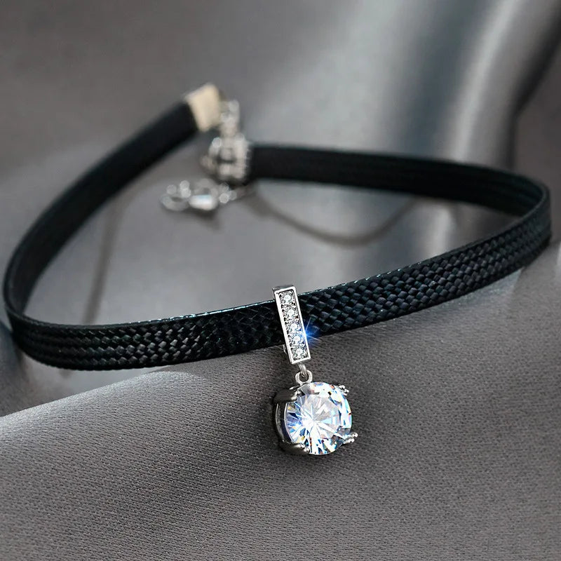 Geometric Crystal Necklace | Elegant Design-ZIRCON-State of Style