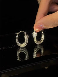 Geometric Stud Earrings - Aria-Gold-State of Style