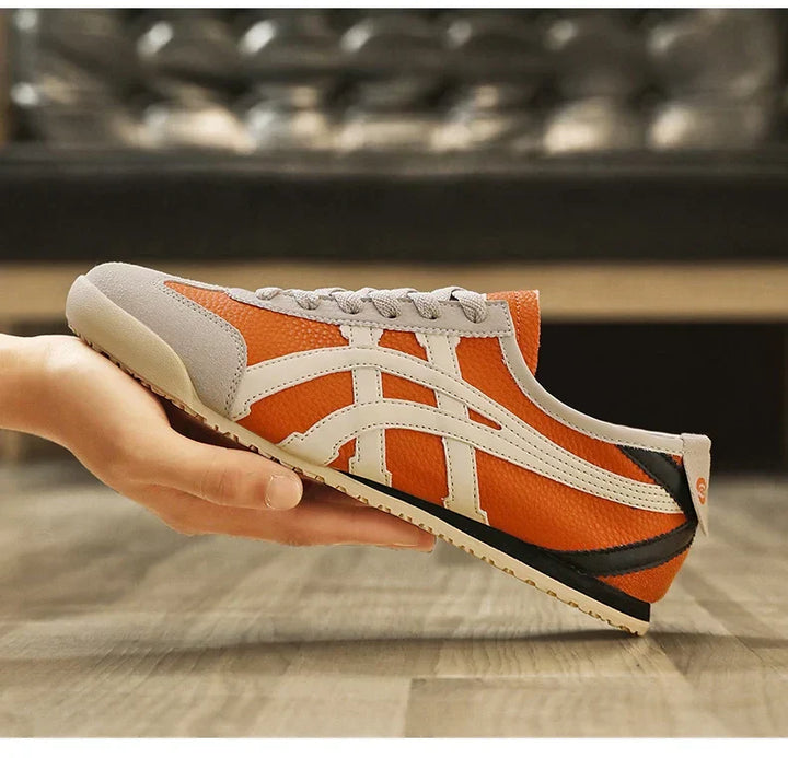 Geometric Summer Sneakers with Comfortable Fit – Milan-Brown Yellow-3-State of Style