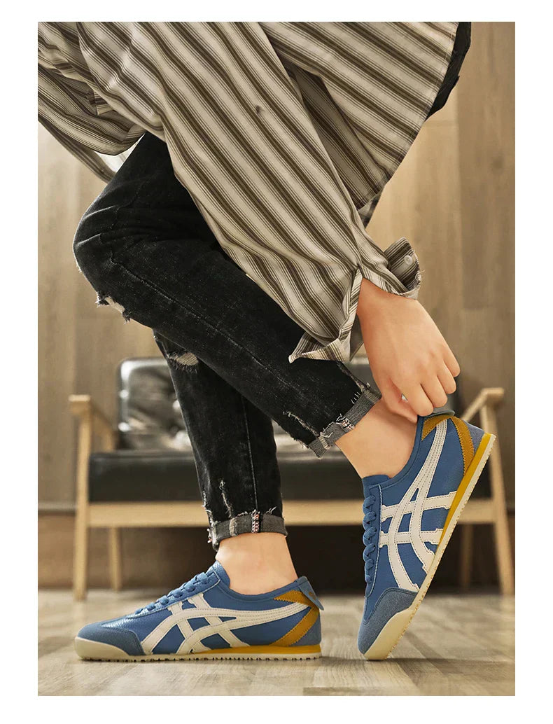 Geometric Summer Sneakers with Comfortable Fit – Milan-Brown Yellow-3-State of Style