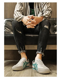 Geometric Summer Sneakers with Comfortable Fit – Milan-Brown Yellow-3-State of Style