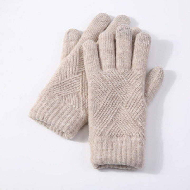 Geraldine Knitted Gloves | Warm & Versatile-Beige-State of Style