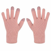 Geraldine Knitted Gloves | Warm & Versatile-Light Pink-State of Style