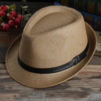 Gerardo Traditional Hat – Woven Straw Peaked Hat with Buckle-Khaki-State of Style