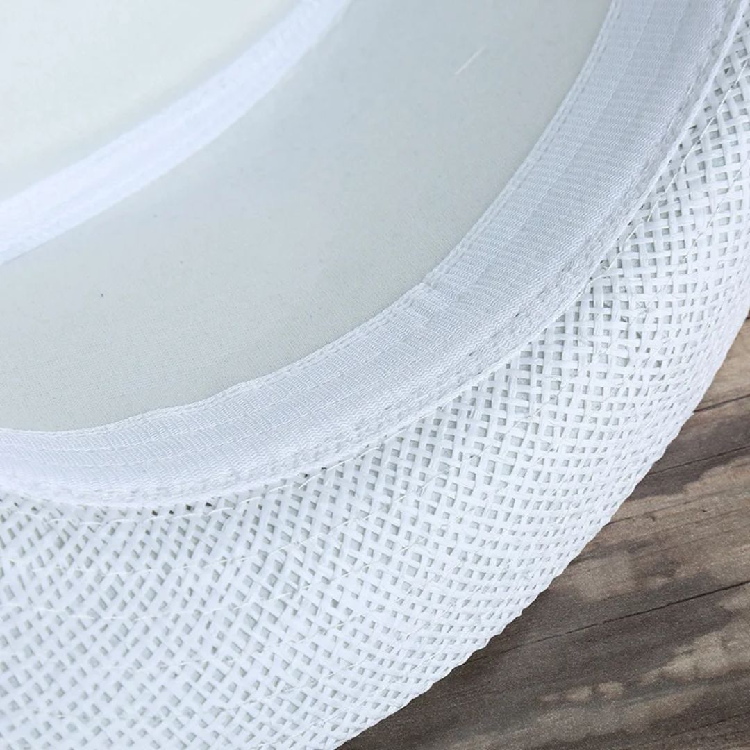 Gerardo Traditional Hat – Woven Straw Peaked Hat with Buckle-White-State of Style