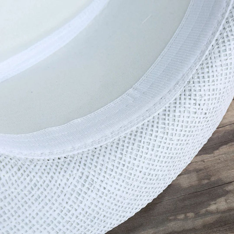 Gerardo Traditional Hat – Woven Straw Peaked Hat with Buckle-White-State of Style