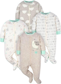 Gerber Baby Slaappakje Voor Jongens Met Voetjes-B-0-3 Months-State of Style