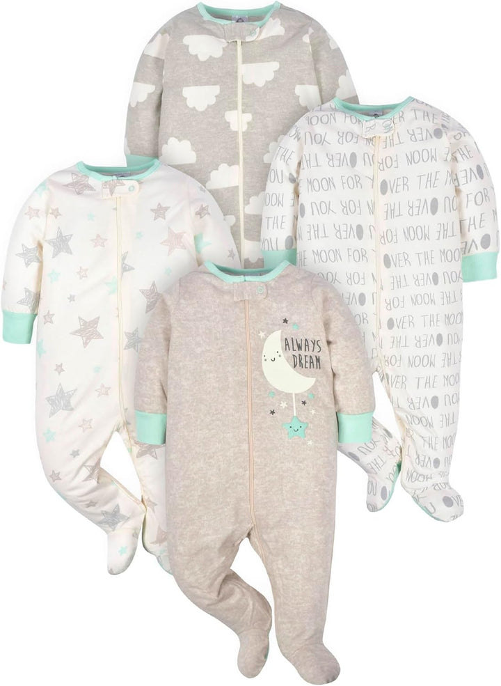 Gerber Baby Slaappakje Voor Jongens Met Voetjes-B-0-3 Months-State of Style