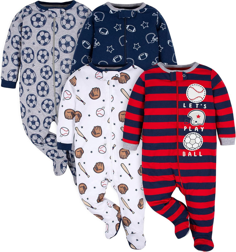 Gerber Baby Slaappakje Voor Jongens Met Voetjes-C-0-3 Months-State of Style