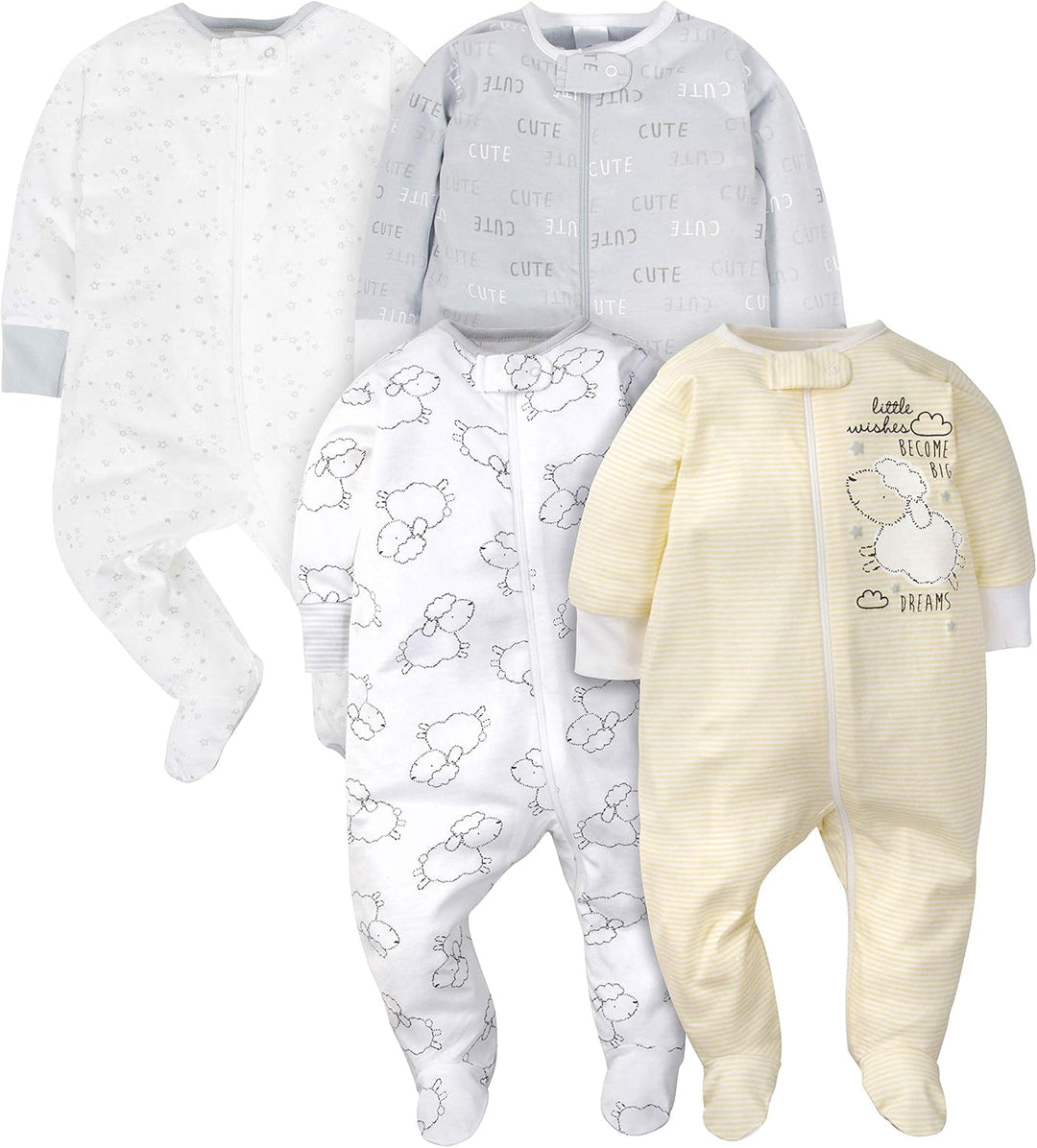 Gerber Baby Slaappakje Voor Jongens Met Voetjes-D-0-3 Months-State of Style