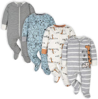 Gerber Baby Slaappakje Voor Jongens Met Voetjes-G-0-3 Months-State of Style