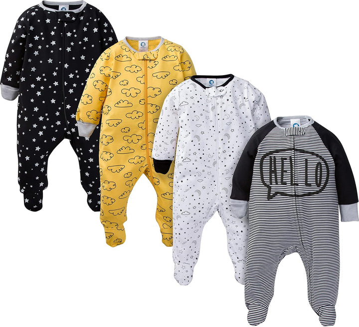 Gerber Baby Slaappakje Voor Jongens Met Voetjes-H-0-3 Months-State of Style
