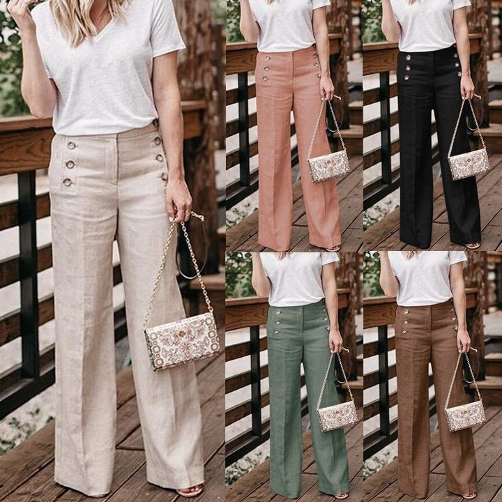 GerdasPants | Linen Trousers for Women-Beige-S-State of Style