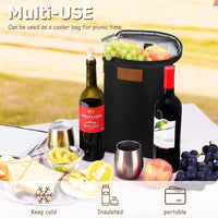 Insulated Dual Wine Bottle Carrier Bag – Buy 1, Get 1 FREE – ChillMate