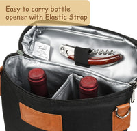 Insulated Dual Wine Bottle Carrier Bag – Buy 1, Get 1 FREE – ChillMate