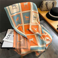 Gina Luxury Scarf | Stylish & Warm-Blue-State of Style