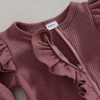 Girls' Baby Suit with Ruffles – NolaBloom-Pink-0-3M-State of Style
