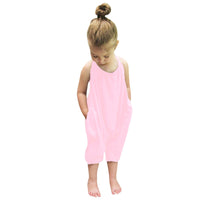 Girls Halter Jumpsuit – Mila-Pink-6-12 Months-State of Style
