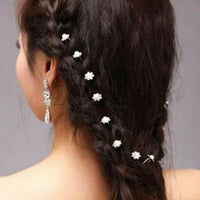 Gisela Traditional Hair Accessory – Rhinestone & Pearl U-Shaped Pins-1-State of Style