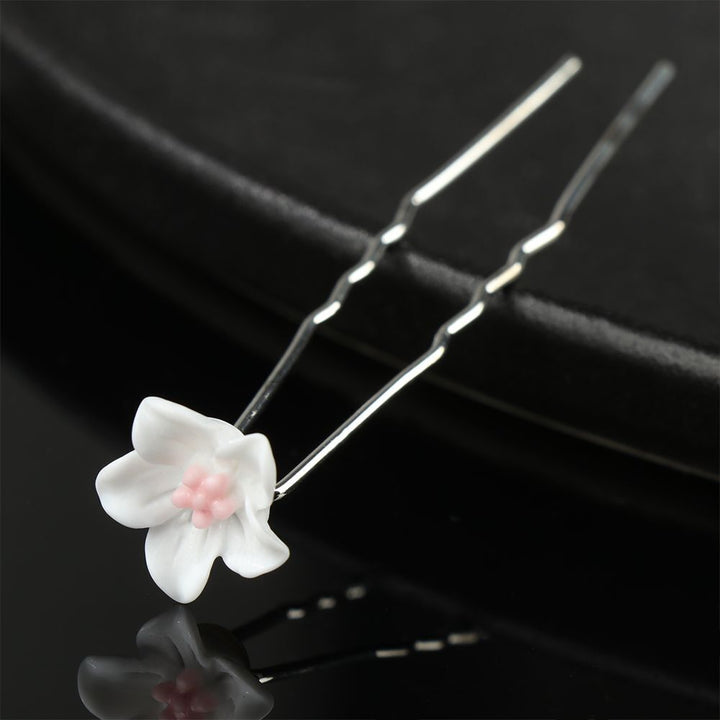 Gisela Traditional Hair Accessory – Rhinestone & Pearl U-Shaped Pins-1-State of Style