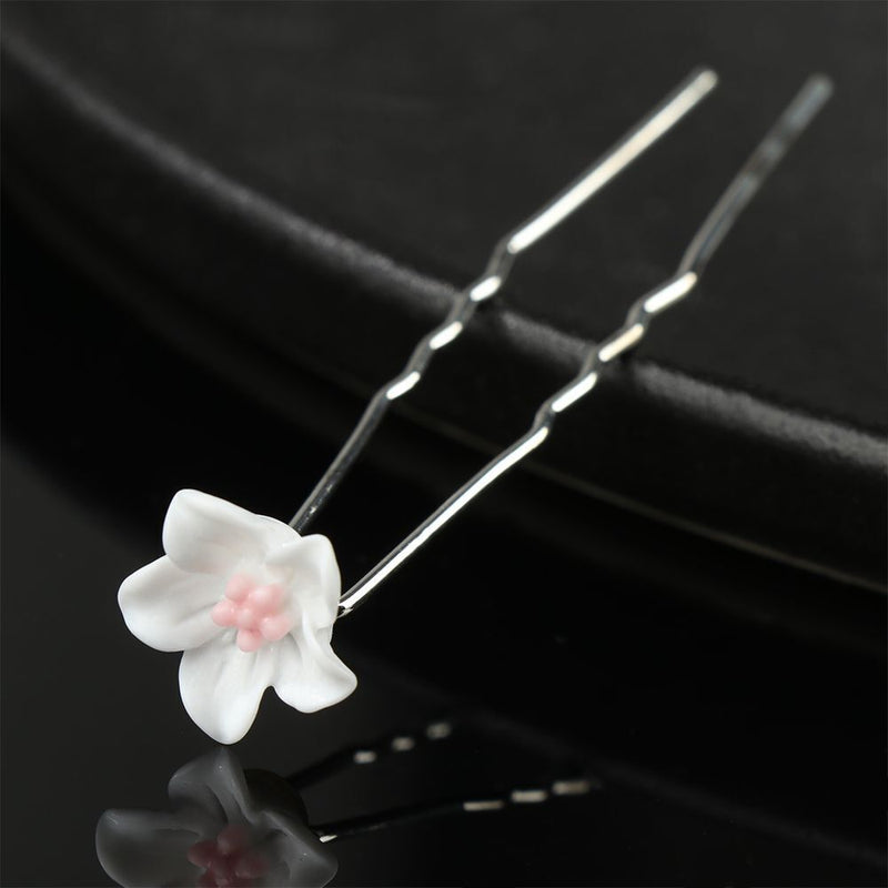 Gisela Traditional Hair Accessory – Rhinestone & Pearl U-Shaped Pins-1-State of Style