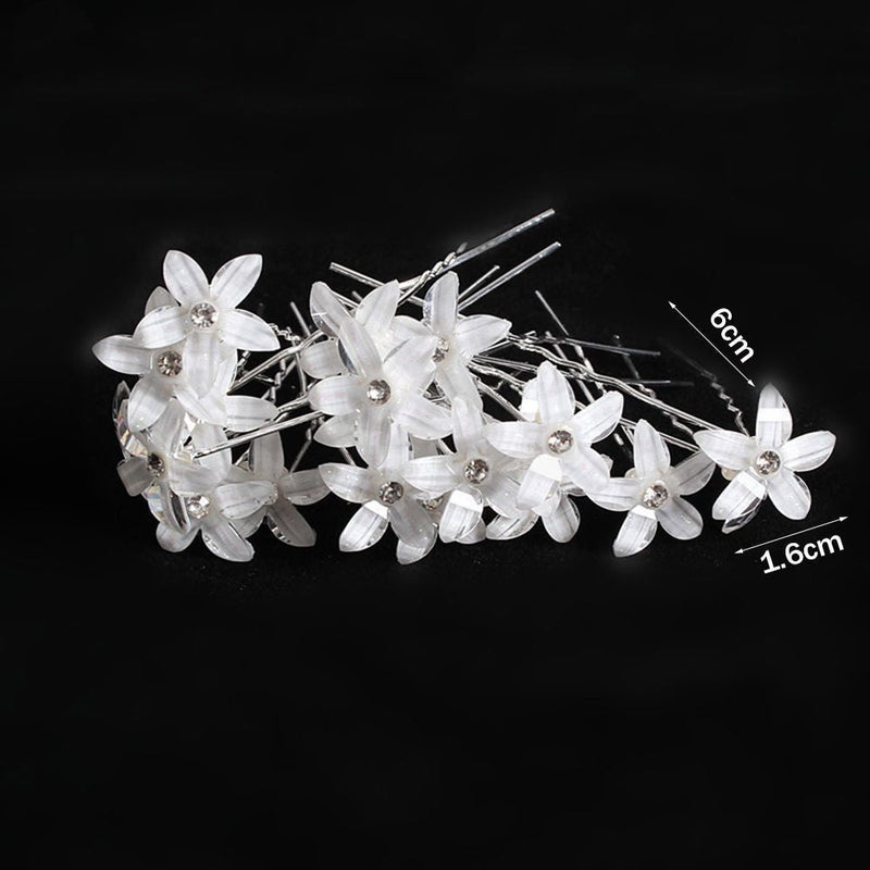 Gisela Traditional Hair Accessory – Rhinestone & Pearl U-Shaped Pins-10-State of Style