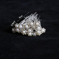 Gisela Traditional Hair Accessory – Rhinestone & Pearl U-Shaped Pins-6-State of Style