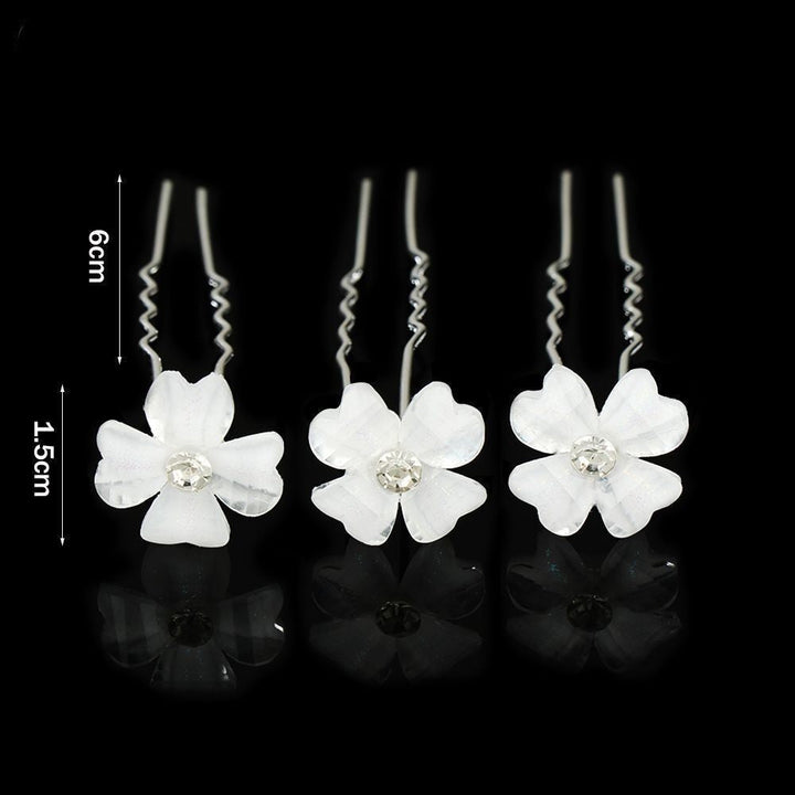 Gisela Traditional Hair Accessory – Rhinestone & Pearl U-Shaped Pins-8-State of Style