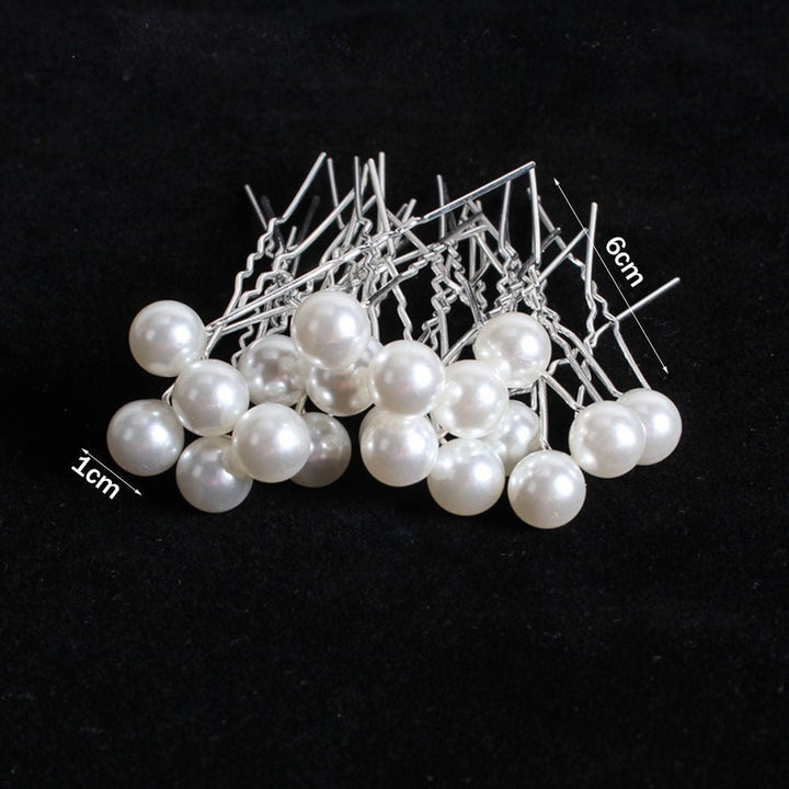 Gisela Traditional Hair Accessory – Rhinestone & Pearl U-Shaped Pins-9-State of Style