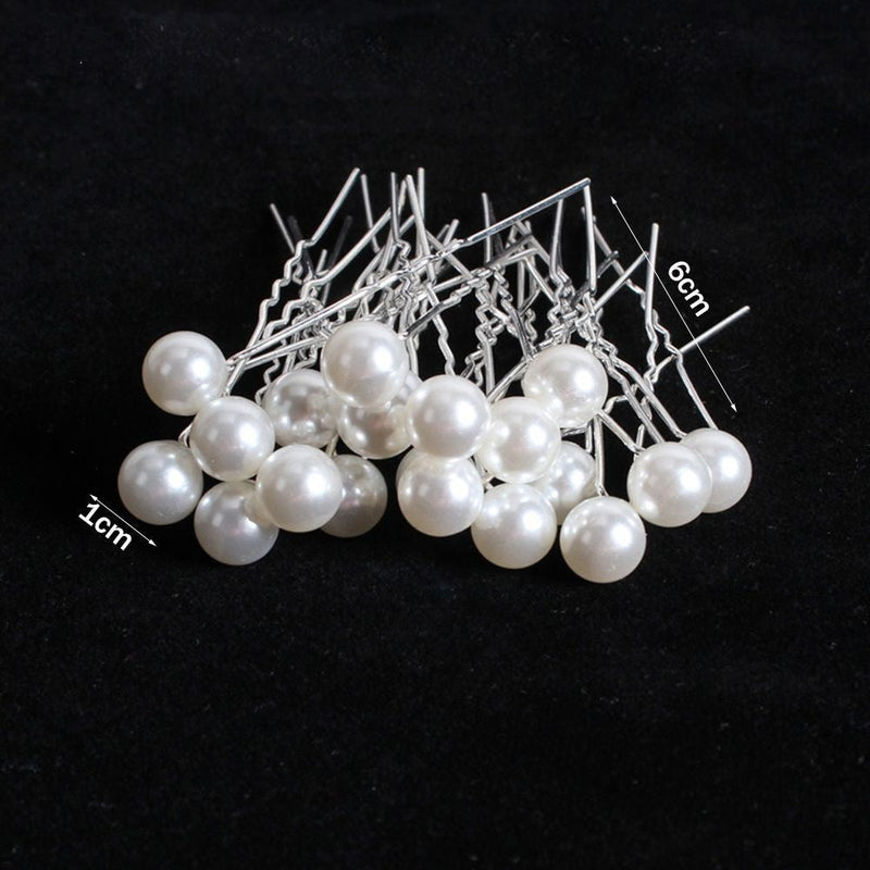 Gisela Traditional Hair Accessory – Rhinestone & Pearl U-Shaped Pins-9-State of Style