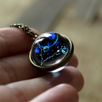 Glass 12 Zodiac Sign Protective Pendant - Sofia-Pisces-State of Style
