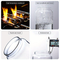 Glass Airtight Kitchen Storage Jar - LunaSeal-450ML-State of Style