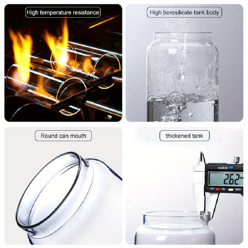 Glass Airtight Kitchen Storage Jar - LunaSeal-450ML-State of Style