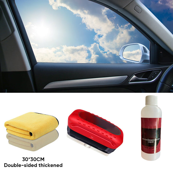 Glass Cleaning Board - ClearShield-1*cleaning brush + 1*100ml refill + 1*car cleaning cloth-State of Style