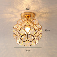 Glass Flower Ceiling Lamp - FloraGlow-Green-D20*H25 cm-State of Style