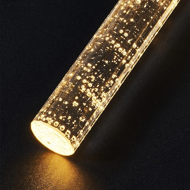 Glass Pendant Lamp in Cylindrical Shape - Lustreau-Gold-1 lamp-State of Style