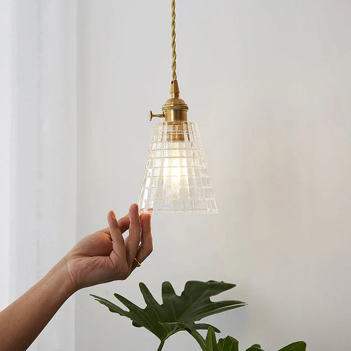 Glass Pendant Light - OpulentGlow-Clear-A-State of Style