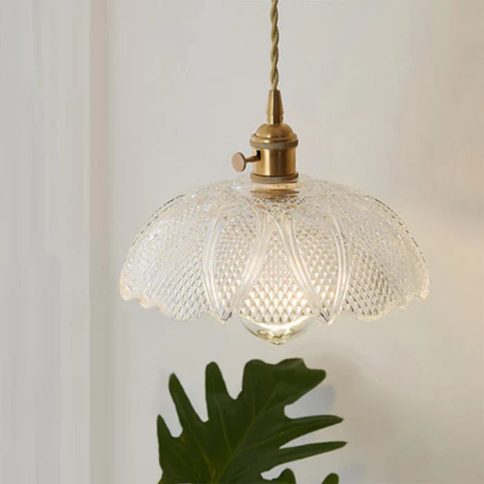Glass Pendant Light - OpulentGlow-Clear-F-State of Style