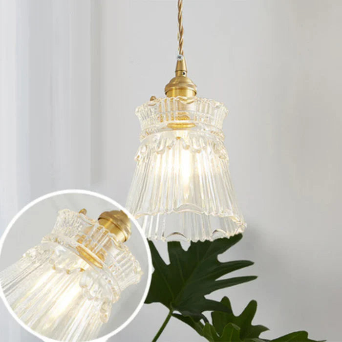 Glass Pendant Light - OpulentGlow-Clear-L-State of Style