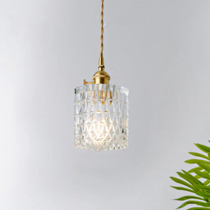 Glass Pendant Light - OpulentGlow-Clear-R-State of Style