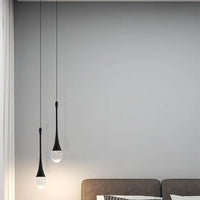 Glass Pendant Light with Warm Glow - Vetra-Black-1 lamp-State of Style