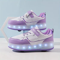 Glide in Style with Velo – Sneakers with Wheels and Light-Up Soles-Purple-11 (Kids)-State of Style