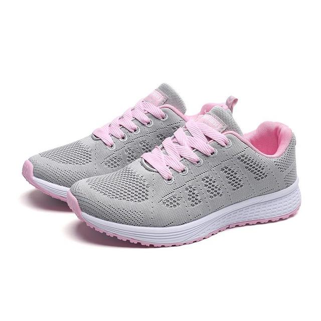 GlideFit Comfort | Casual Orthopaedic Women's Running Shoe-Grey Pink-3.0-State of Style