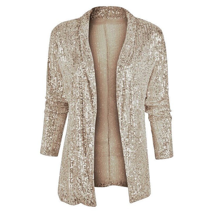 Glitter Sequins Vest - Sophia-Gold-S-State of Style