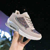 Glitter Women's Shoes for Breathable Comfort - SparkleFit-Black-purple-4-State of Style