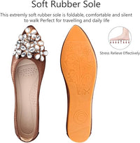 Glittering Rhinestone Ballerina Flats - Yelena-Black-3-State of Style