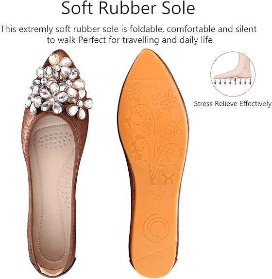 Glittering Rhinestone Ballerina Flats - Yelena-Black-3-State of Style