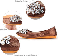 Glittering Rhinestone Ballerina Flats - Yelena-Black-3-State of Style